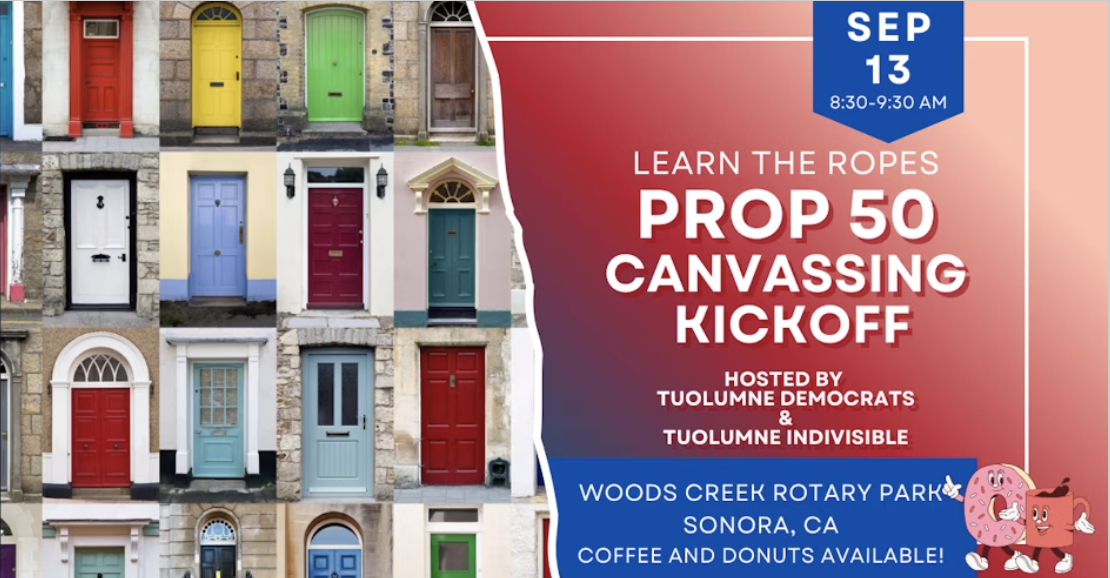 Yes on Prop 50 Canvassing Training & Kickoff