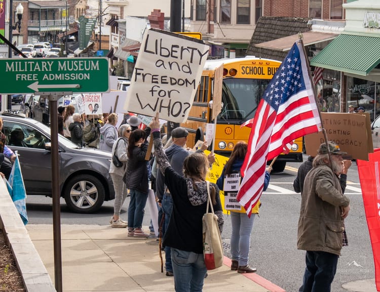 300+ People at the Feb 17 Protest at Courthouse Park