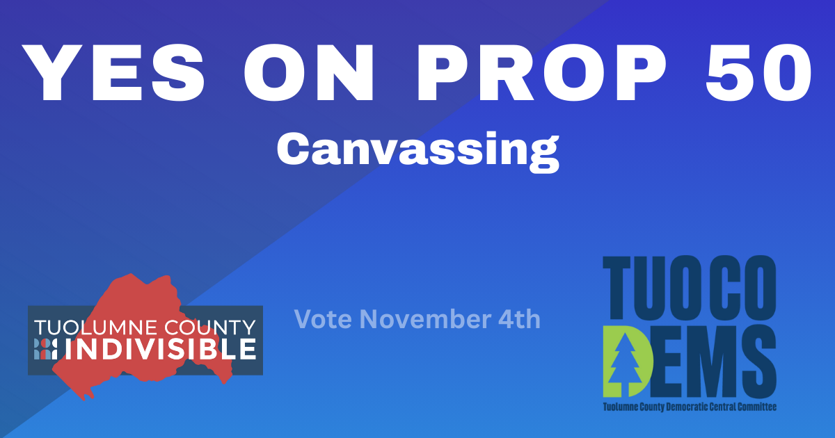 Yes on Prop 50: Weekend Canvassing Shifts